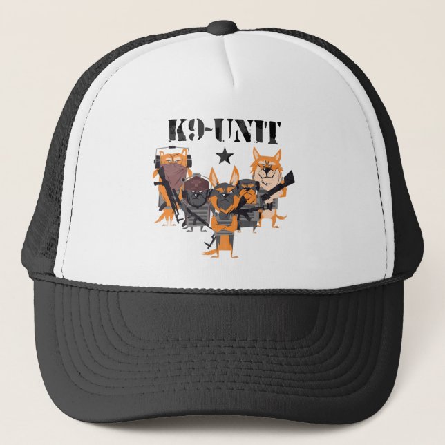 Police Dogs K9 Unit Trucker Hat (Front)