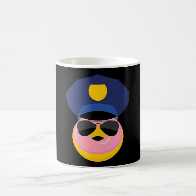 Police Donut - Glazed Officer Coffee Mug (Center)