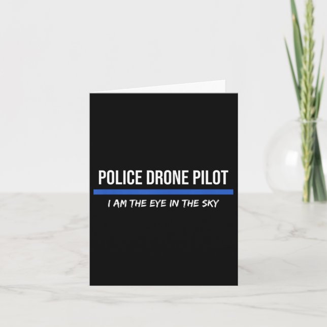 Police Drone Pilot Operator  Card (Front)