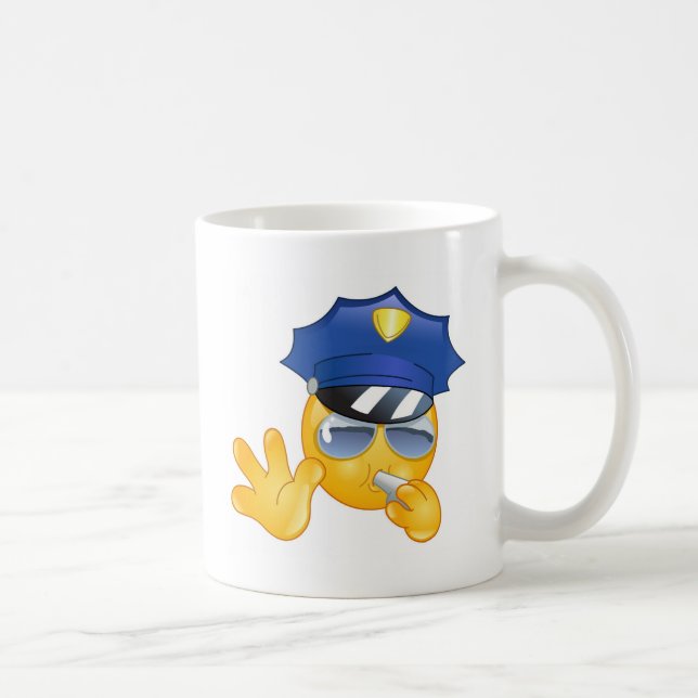 police emoji coffee mug (Right)