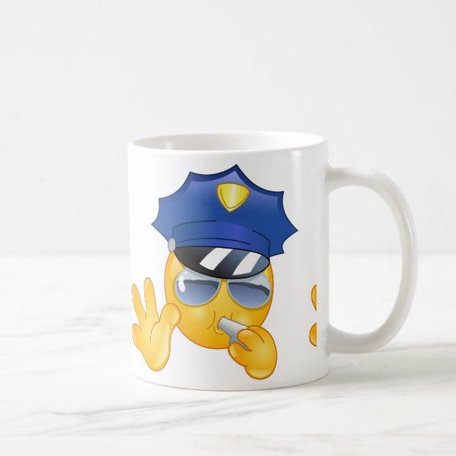 police emoji coffee mug (Right)