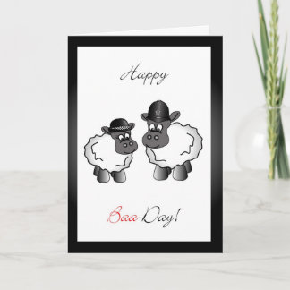 Police english birthday greeting card