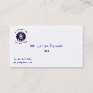 Police First Responder's Business Card