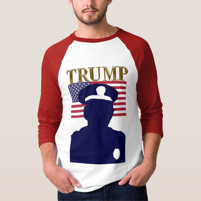 POLICE FOR TRUMP T-Shirt (Front)