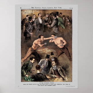 Police Gazette poster Pugilistic