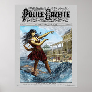 Police Gazette poster Sandwich Island Girl