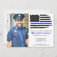 Police Graduation Blue Line Law Enforcement Photo