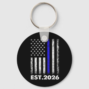 Police Graduation Est 2026 Thin Blue Line Police A Key Ring