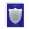 Police Graduation Invitations Silver Badge on Navy