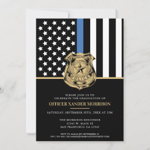 Police Graduation Law Enforcement Academy Invitation