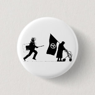 Police & Granny 3 Cm Round Badge