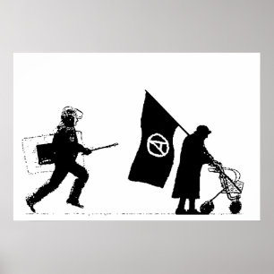 Police & Granny Poster