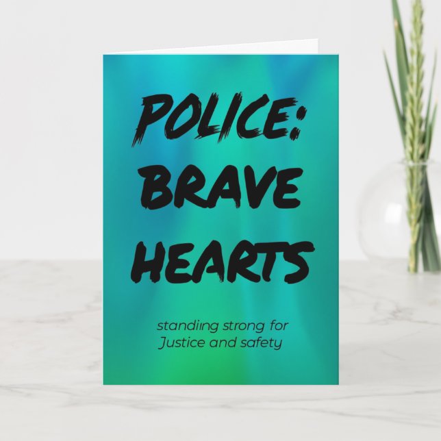 Police Greeting Card (Front)
