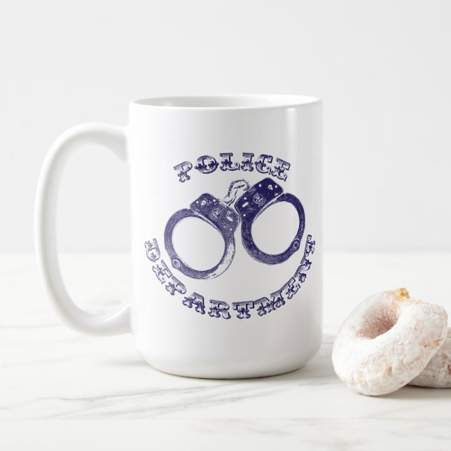 Police Handcuffs Coffee Mug (With Donut)