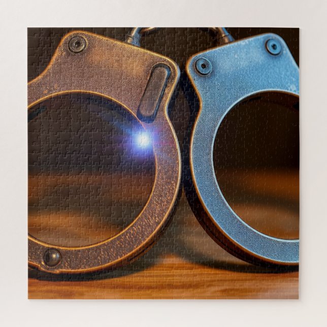 Police handcuffs jigsaw puzzle (Vertical)
