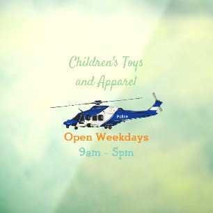 Police helicopter cartoon illustration