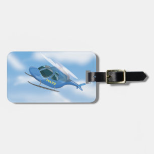 Police Helicopter Luggage Tag