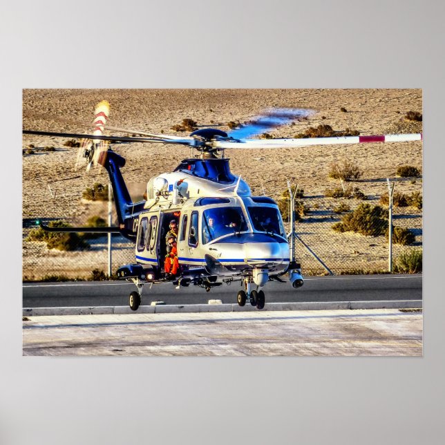 Police Helicopter Poster (Front)