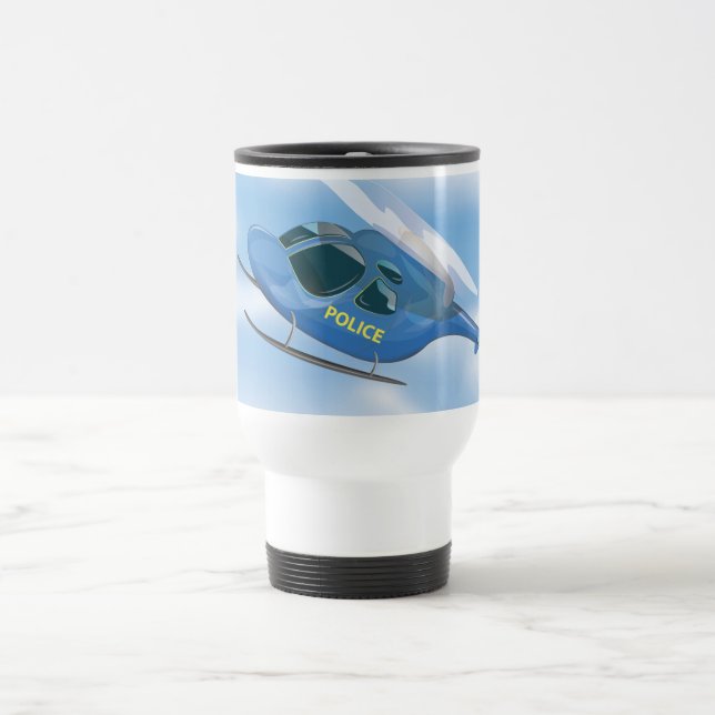 Police Helicopter Travel Mug (Center)