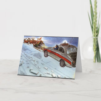 police holiday card