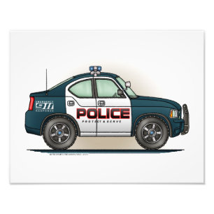 Police Interceptor Car Cop Car Photo Print