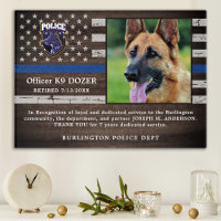 Police K9 Dog Law Enforcement Officer Retirement