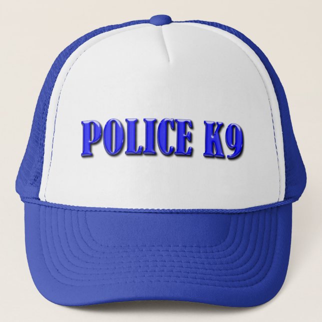 Police K9 - Thin Blue Line Trucker Hat (Front)