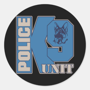 Police K9 Unit Dog Classic Round Sticker