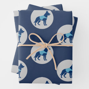 Police K9 Unit Dog Wrapping Paper