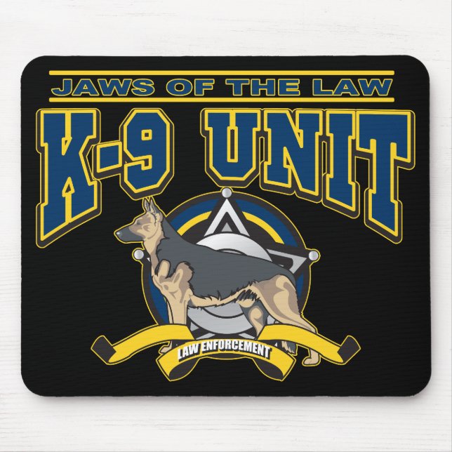Police K-9 Unit Mouse Pad (Front)