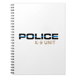 Police K-9 Unit Spiral Notebook
