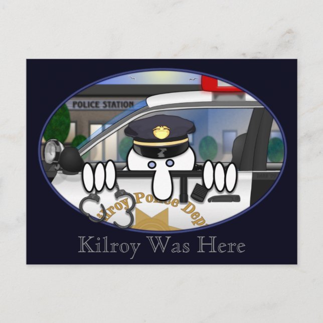 Police Kilroy Postcard 2 (Front)