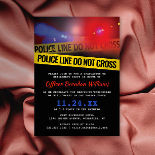 Police Law Enforcement Party Invitation