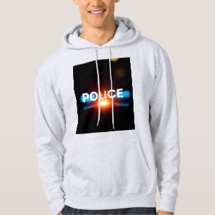 Police Lights – Flashing Emergency Night Design Hoodie