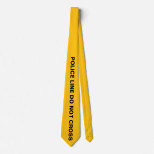 POLICE LINE DO NOT CROSS Funny Tie