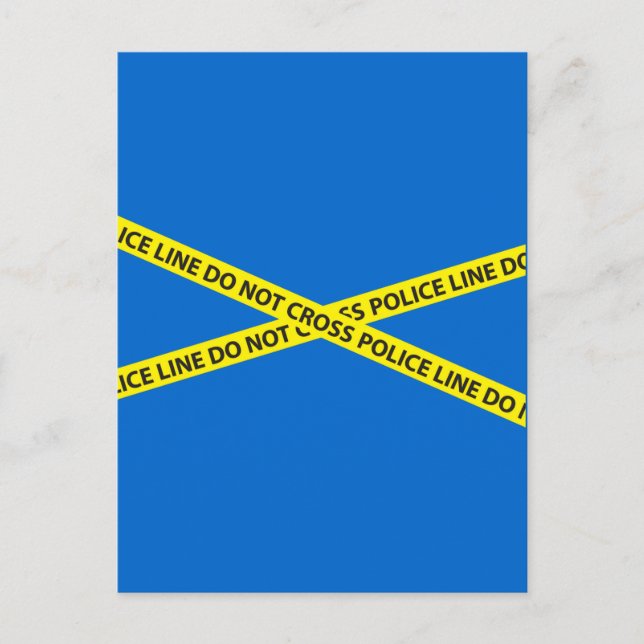 POLICE LINE DO NOT CROSS tape Postcard (Front)