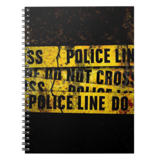 Police Line Spiral Notebook