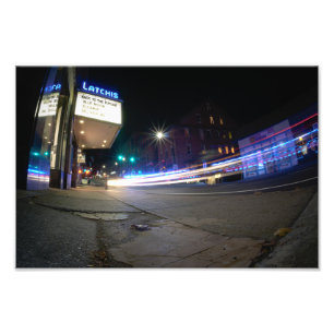 Police Long Exposure Print