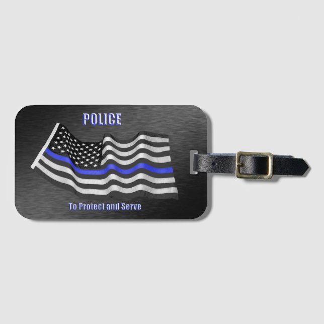 Police Luggage Tag (Front Horizontal)