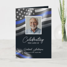 Police Memorial Bifold Funeral Program