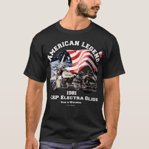 Police Motorcycle Made in Wisconsin T-Shirt