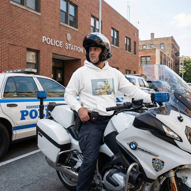 Police Motorcycle Officer Law Enforcement Hoodie (Creator Uploaded)