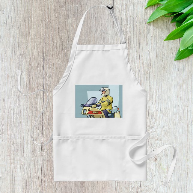 Police Motorcycle Officer Law Enforcement Standard Apron (Creator Uploaded)