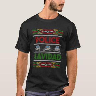 Police Navidad Ugly Christmas Pyjamas Christmas H T-Shirt