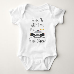 Police Officer Aunt Baby Bodysuit