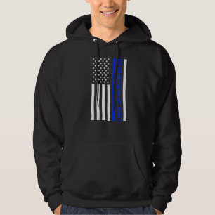 Police Officer Badge I Wear Blue For My Son Americ Hoodie
