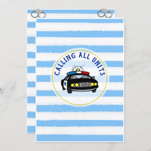 Police Officer Birthday Invitation