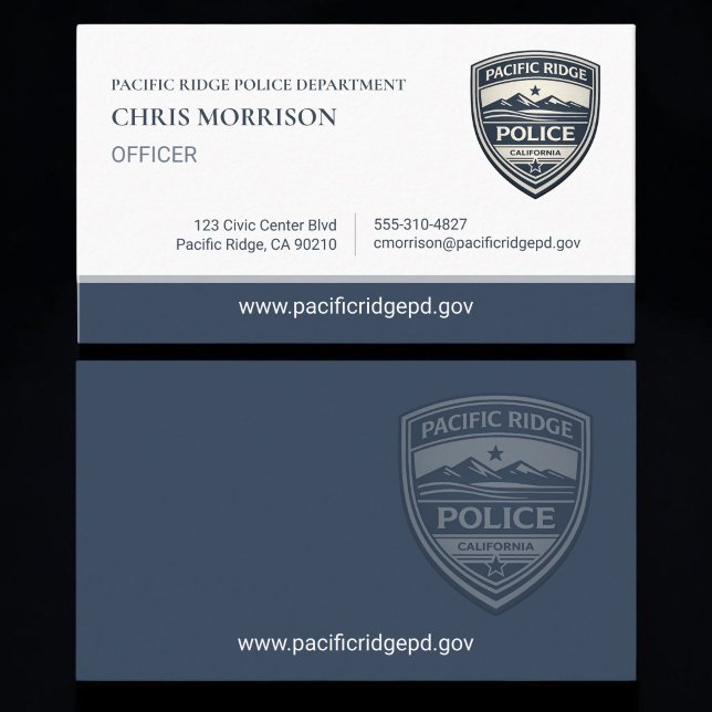 Police Officer Business Card (Creator Uploaded)