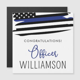 Police Officer Congratulations Magnetic Card