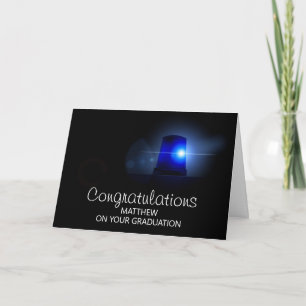 Police Officer Congratulations   Passing Out Card